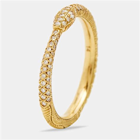 gucci ring with diamonds|gucci ouroboros ring.